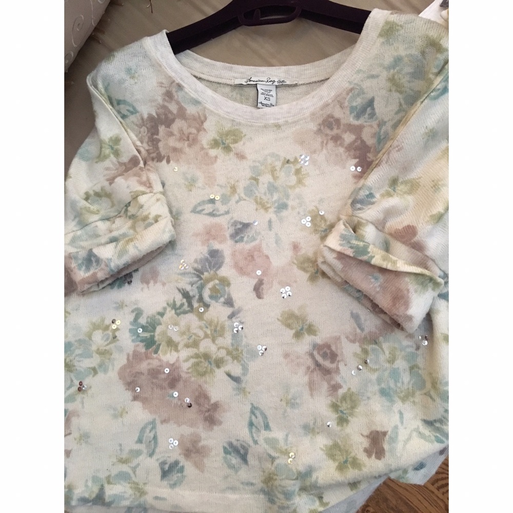 American Rag Sequined Top - Picture 2 of 7